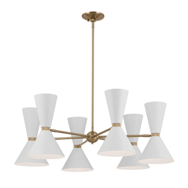 Kichler - 52566CPZWH - 12 Light Chandelier - Phix - Champagne Bronze from Lighting & Bulbs Unlimited in Charlotte, NC