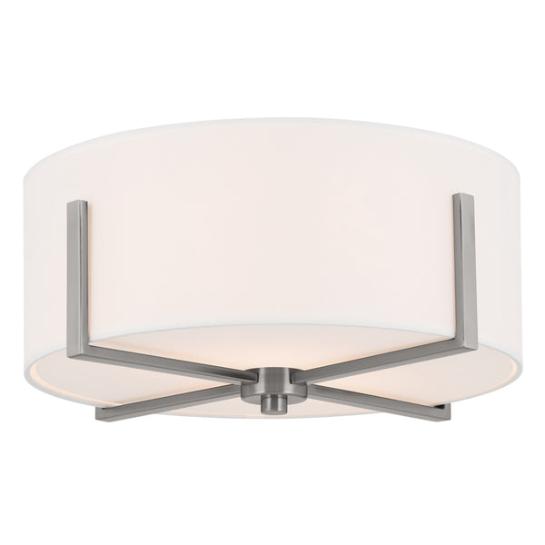 Kichler - 52593CLP - Two Light Flush Mount - Malen - Classic Pewter from Lighting & Bulbs Unlimited in Charlotte, NC