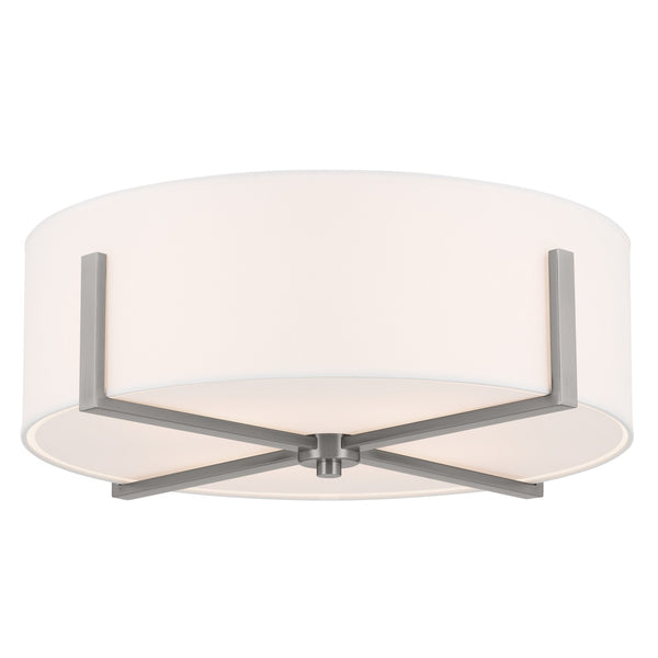 Kichler - 52594CLP - Four Light Flush Mount - Malen - Classic Pewter from Lighting & Bulbs Unlimited in Charlotte, NC