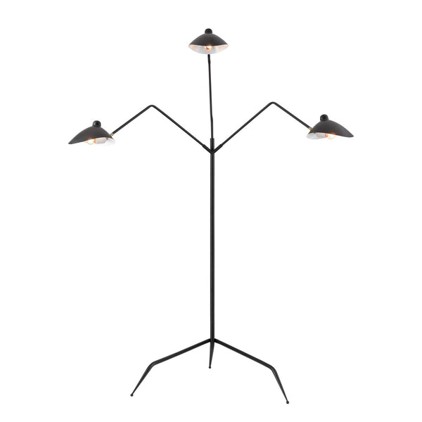 ELK Home - H0019-11103-LED - Three Light Floor Lamp - Risley - Black from Lighting & Bulbs Unlimited in Charlotte, NC