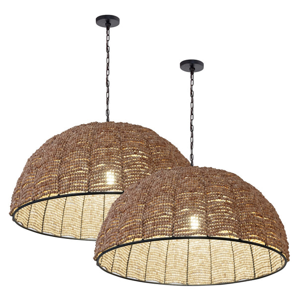 ELK Home - H0808-11137/S2 - Three Light Pendant - Set of 2 - Martin - Natural from Lighting & Bulbs Unlimited in Charlotte, NC