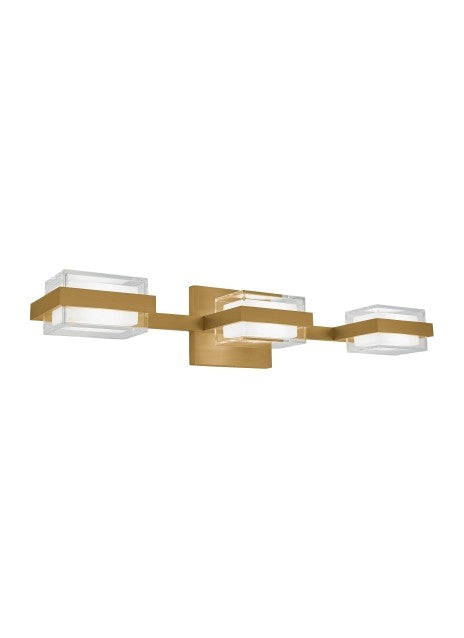 Visual Comfort Modern - 700BCKMD3HNB-LED930 - LED Bath Vanity - Natural Brass from Lighting & Bulbs Unlimited in Charlotte, NC