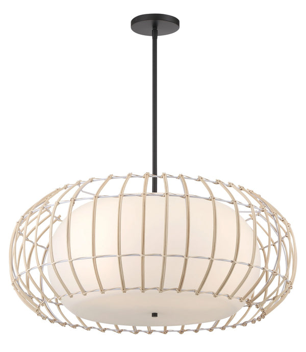 Minka-Lavery - 1106-66A - Four Light Pendant - Watermill By Robin Baron - Coal from Lighting & Bulbs Unlimited in Charlotte, NC