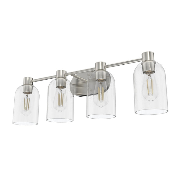 Hunter - 19710 - Four Light Vanity - Lochmeade - Brushed Nickel from Lighting & Bulbs Unlimited in Charlotte, NC