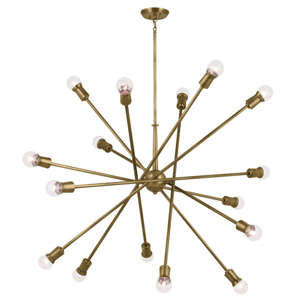 Kichler - 52537NBR - 16 Light Chandelier - Armstrong - Natural Brass from Lighting & Bulbs Unlimited in Charlotte, NC