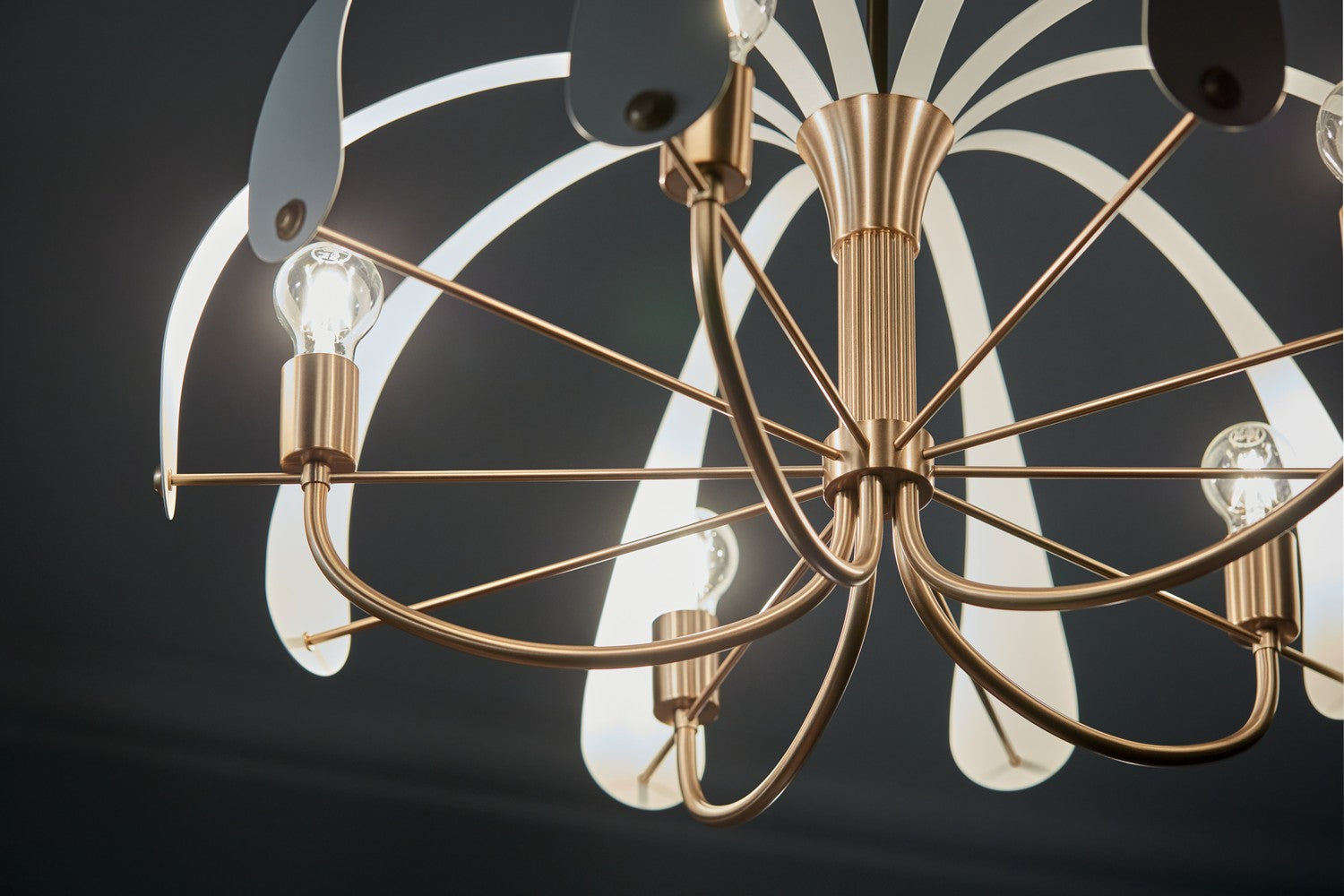 Kichler - 52572CPZ - Five Light Chandelier - Petal - Champagne Bronze from Lighting & Bulbs Unlimited in Charlotte, NC