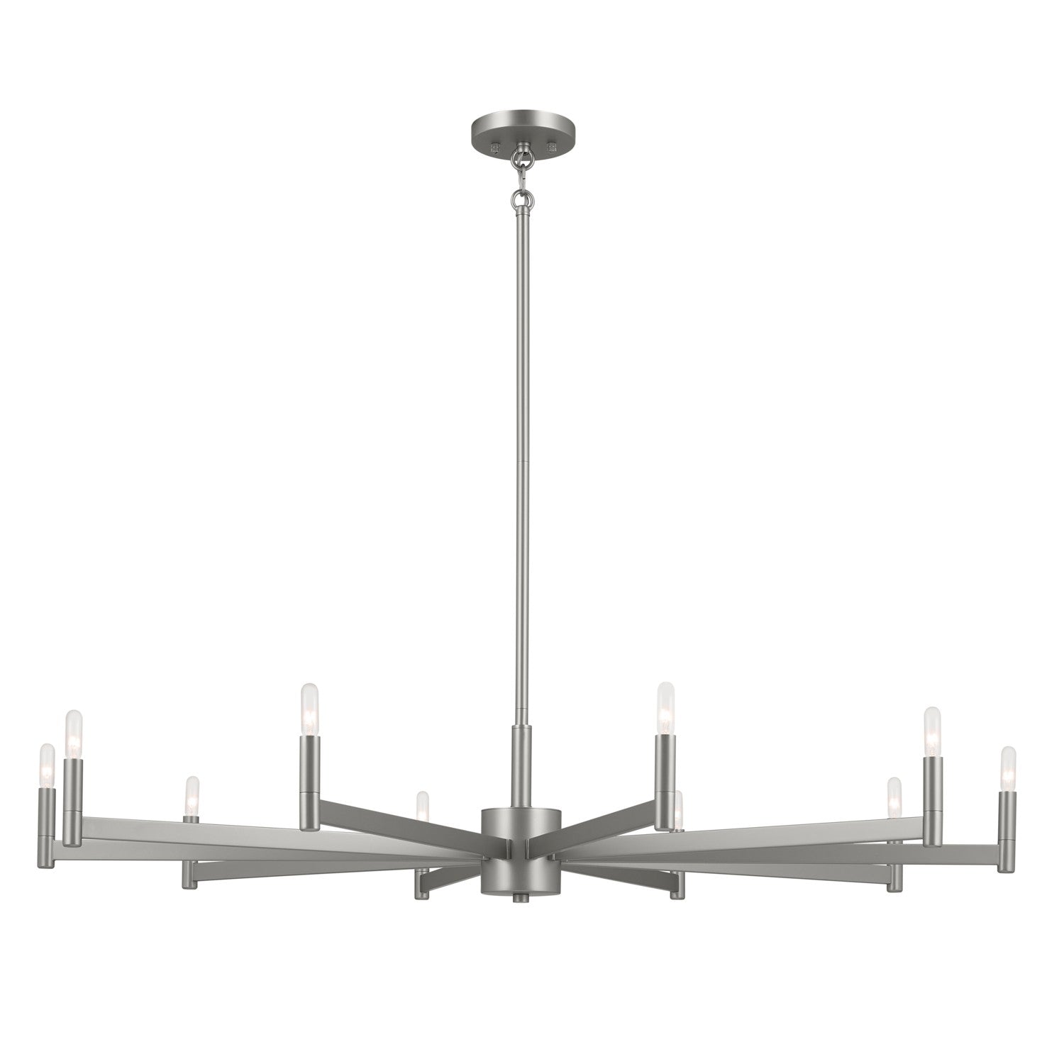 Kichler - 52613SN - Ten Light Chandelier - Erzo - Satin Nickel from Lighting & Bulbs Unlimited in Charlotte, NC
