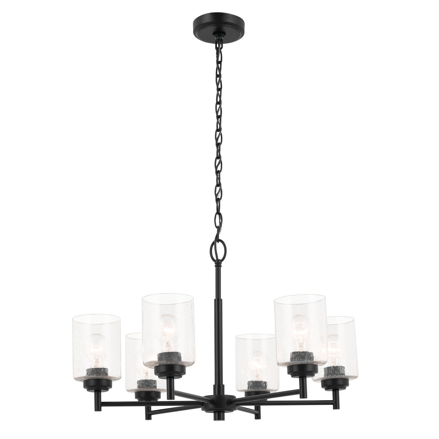 Kichler - 52616BK - Six Light Chandelier - Winslow - Black from Lighting & Bulbs Unlimited in Charlotte, NC