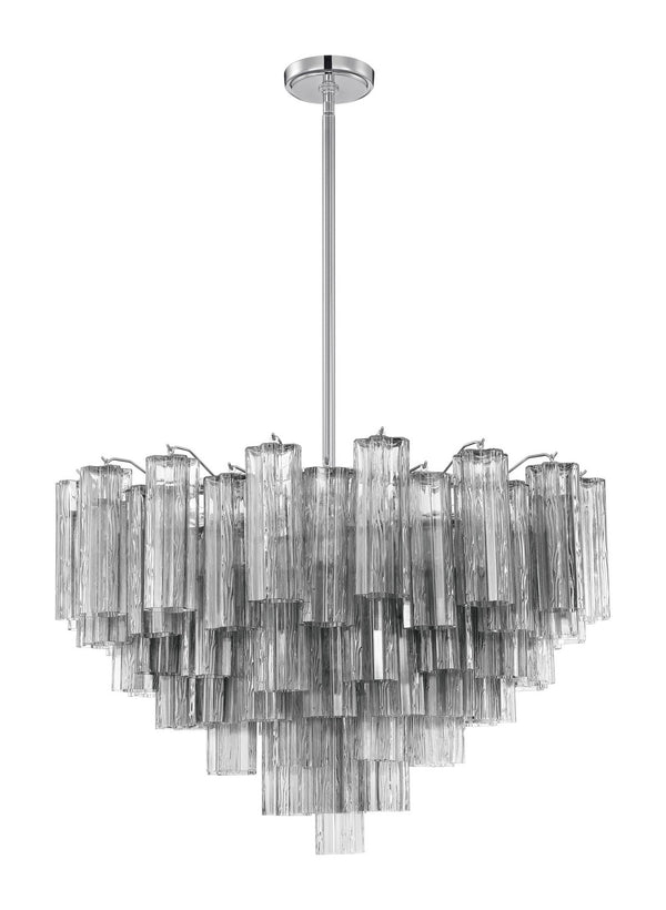Crystorama - ADD-316-CH-SM - 16 Light Chandelier - Addis - Polished Chrome from Lighting & Bulbs Unlimited in Charlotte, NC