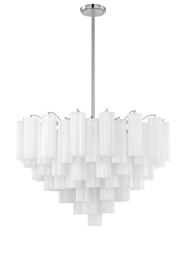 Crystorama - ADD-316-CH-WH - 16 Light Chandelier - Addis - Polished Chrome from Lighting & Bulbs Unlimited in Charlotte, NC