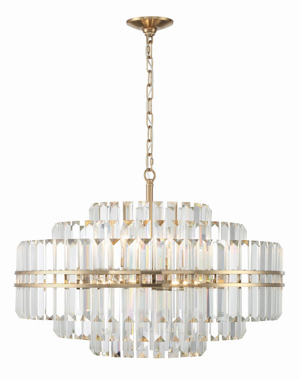 Crystorama - HAY-1407-AG - 16 Light Chandelier - Hayes - Aged Brass from Lighting & Bulbs Unlimited in Charlotte, NC