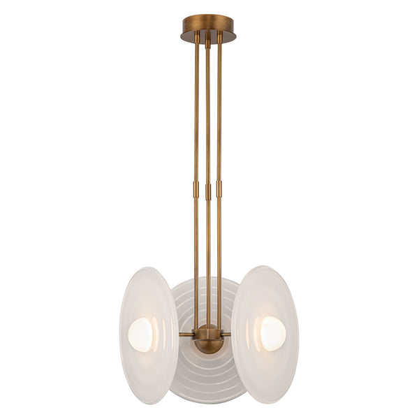 Alora - PD350318VBGO - LED Pendant - Harbour - Vintage Brass/Glossy Opal Glass from Lighting & Bulbs Unlimited in Charlotte, NC