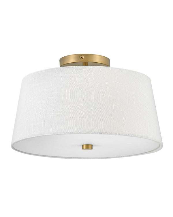 Lark - 83773LCB - LED Flush Mount - Beale - Lacquered Brass from Lighting & Bulbs Unlimited in Charlotte, NC