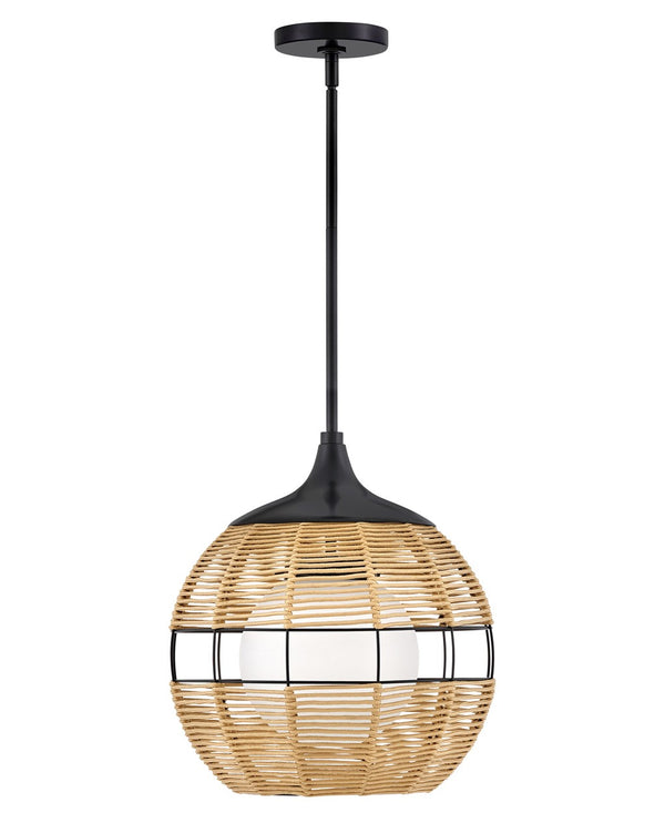 Hinkley - 19677BK-NAT - LED Pendant - Maddox - Black from Lighting & Bulbs Unlimited in Charlotte, NC