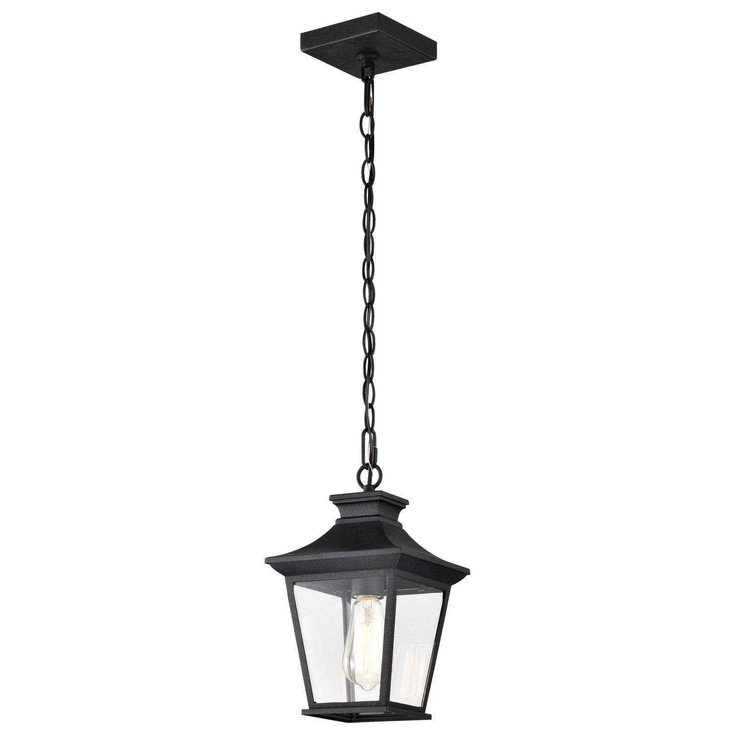 Nuvo Lighting - 60-5746 - One Light Outdoor Hanging Lantern - Jasper - Matte Black from Lighting & Bulbs Unlimited in Charlotte, NC