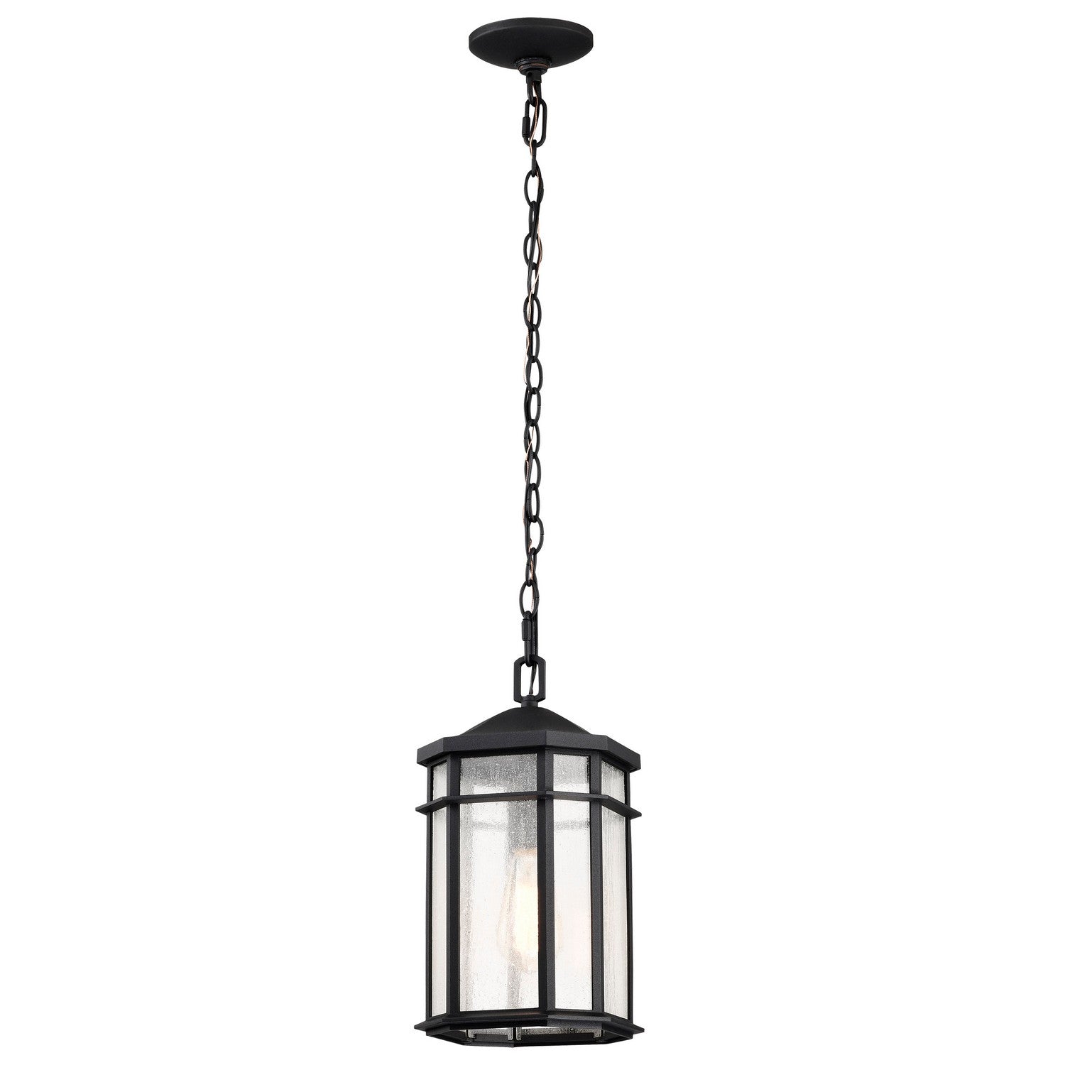 Nuvo Lighting - 60-5759 - One Light Outdoor Hanging Lantern - Raiden - Matte Black from Lighting & Bulbs Unlimited in Charlotte, NC