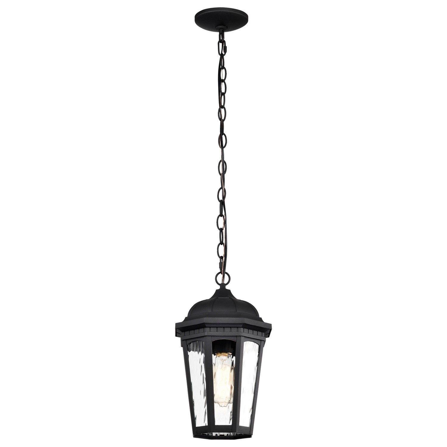 Nuvo Lighting - 60-5944 - One Light Outdoor Hanging Lantern - East River - Matte Black from Lighting & Bulbs Unlimited in Charlotte, NC