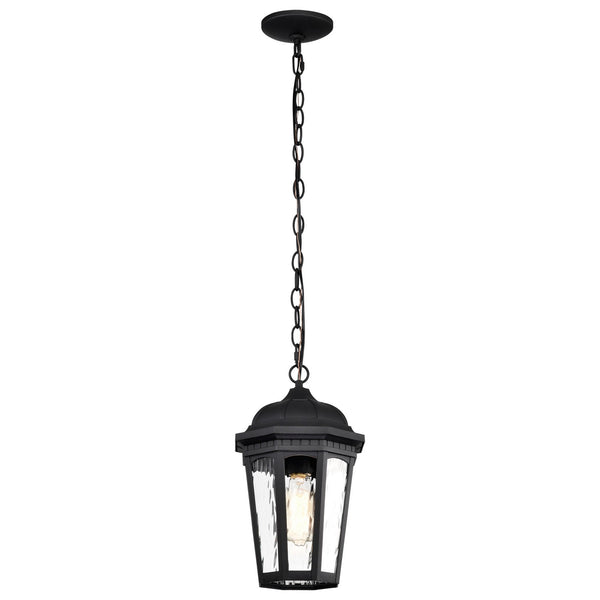 Nuvo Lighting - 60-5944 - One Light Outdoor Hanging Lantern - East River - Matte Black from Lighting & Bulbs Unlimited in Charlotte, NC