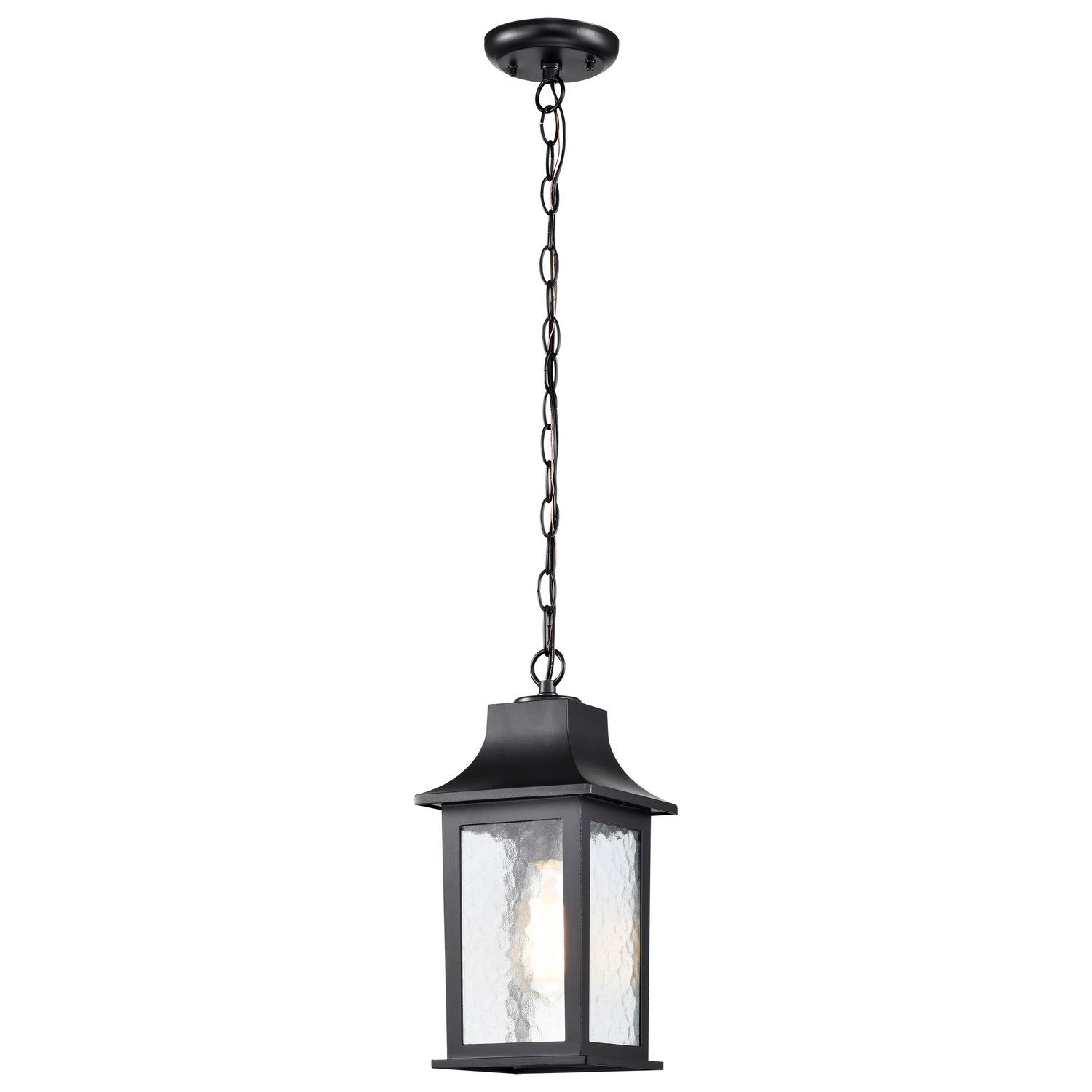 Nuvo Lighting - 60-5958 - One Light Outdoor Hanging Lantern - Stillwell - Matte Black from Lighting & Bulbs Unlimited in Charlotte, NC