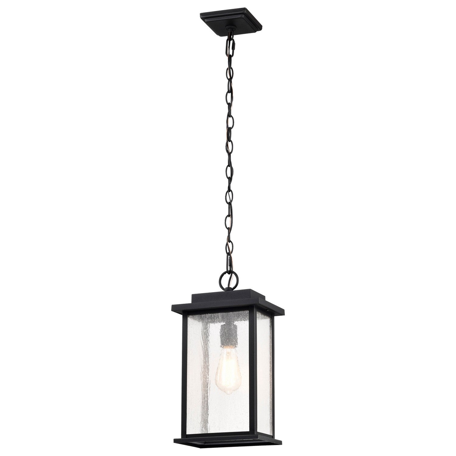 Nuvo Lighting - 60-7377 - One Light Outdoor Hanging Lantern - Sullivan - Matte Black from Lighting & Bulbs Unlimited in Charlotte, NC