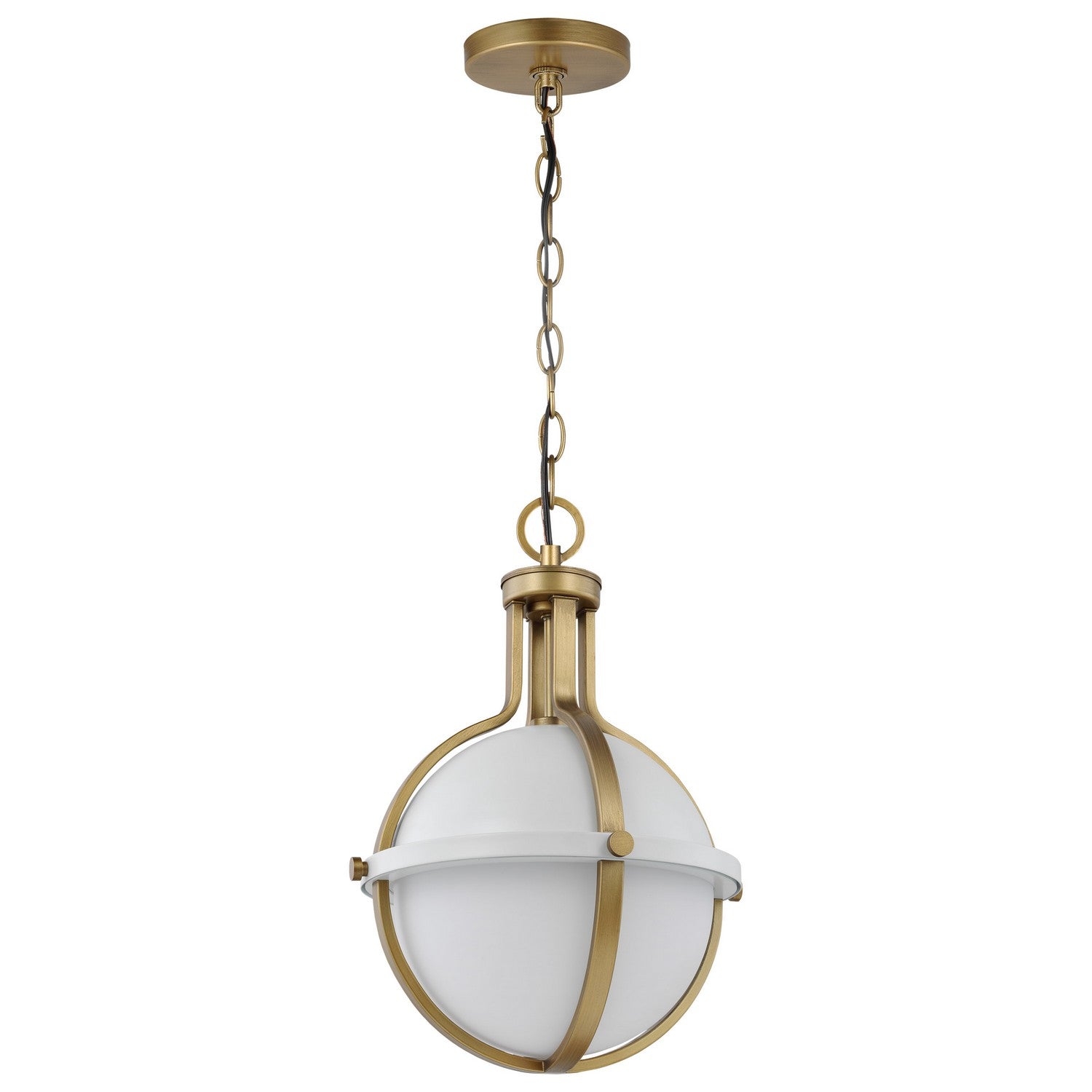Nuvo Lighting - 60-7664 - One Light Pendant - Lincoln - Matte White from Lighting & Bulbs Unlimited in Charlotte, NC