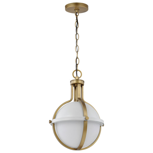 Nuvo Lighting - 60-7664 - One Light Pendant - Lincoln - Matte White from Lighting & Bulbs Unlimited in Charlotte, NC
