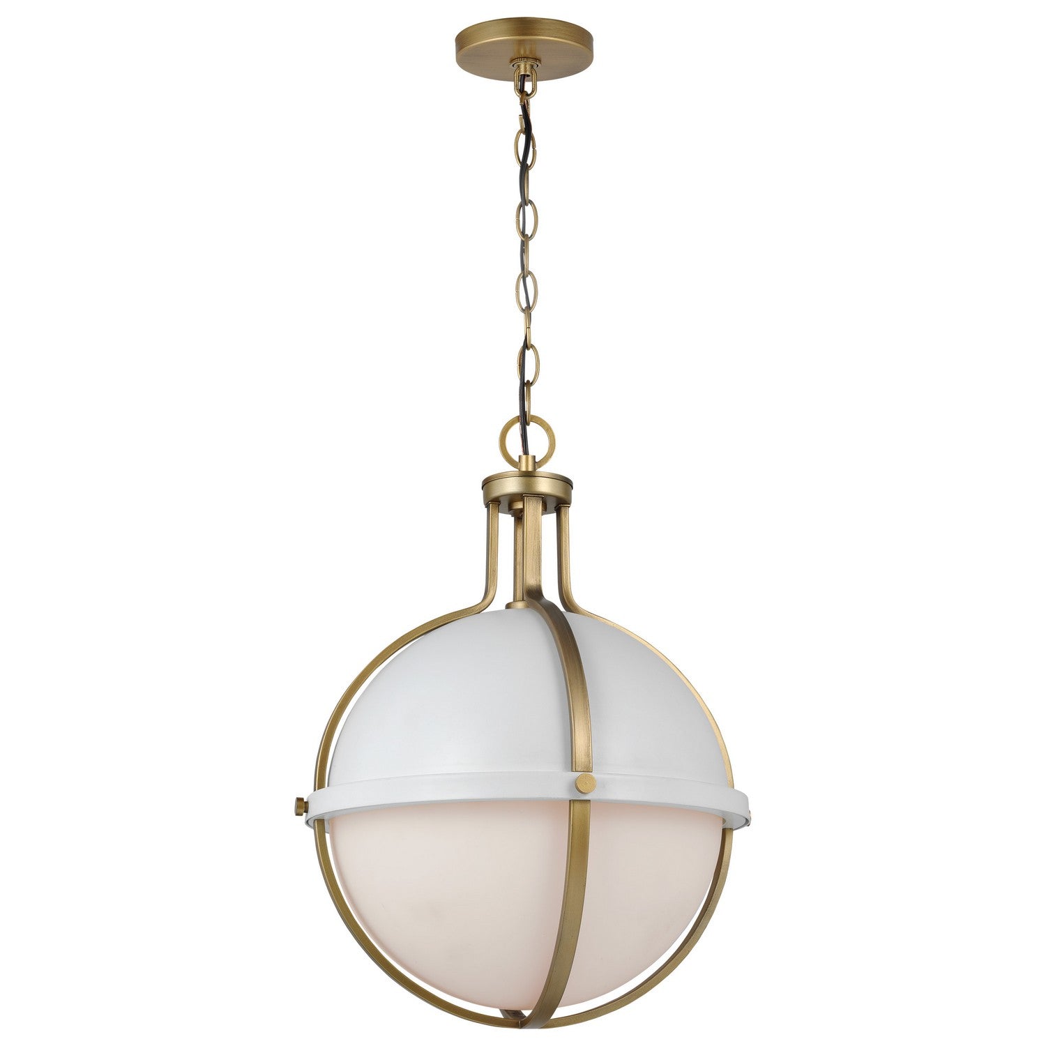 Nuvo Lighting - 60-7665 - One Light Pendant - Lincoln - Matte White from Lighting & Bulbs Unlimited in Charlotte, NC