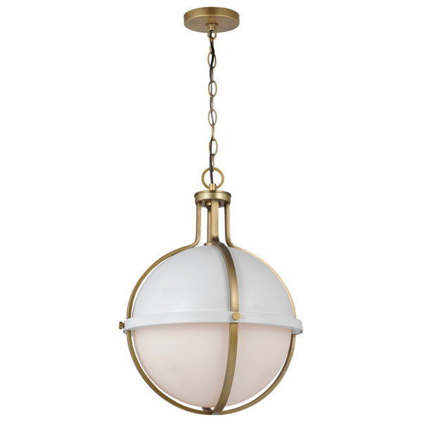 Nuvo Lighting - 60-7665 - One Light Pendant - Lincoln - Matte White from Lighting & Bulbs Unlimited in Charlotte, NC