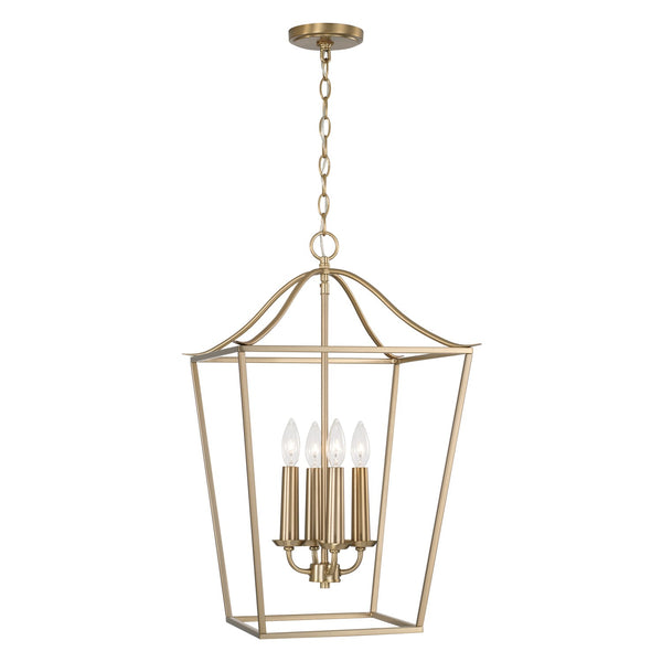 Capital Lighting - 550641MA - Four Light Foyer Pendant - Grady - Matte Brass from Lighting & Bulbs Unlimited in Charlotte, NC