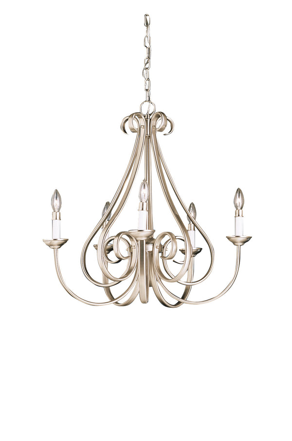 Kichler - 2021NI - Five Light Chandelier - Dover - Brushed Nickel from Lighting & Bulbs Unlimited in Charlotte, NC