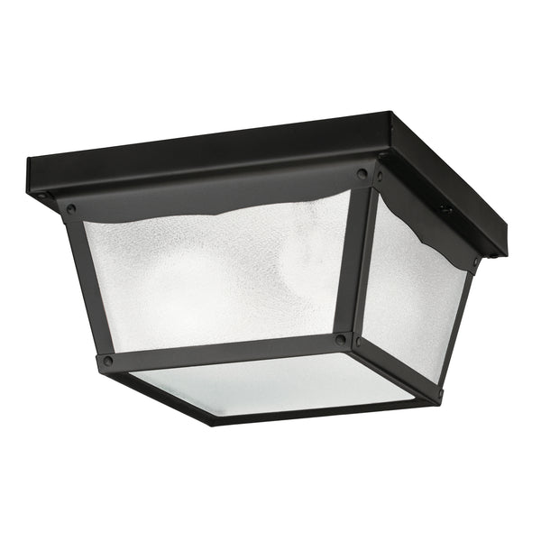 Kichler - 345BK - Two Light Outdoor Ceiling Mount - Outdoor Miscellaneous - Black from Lighting & Bulbs Unlimited in Charlotte, NC