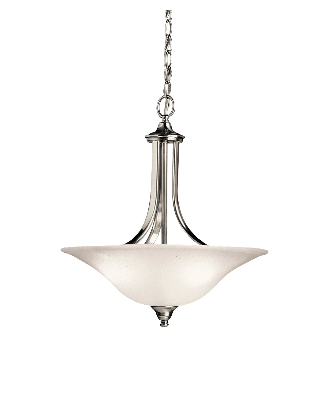 Kichler - 3502NI - Three Light Pendant/Semi Flush Mount - Dover - Brushed Nickel from Lighting & Bulbs Unlimited in Charlotte, NC