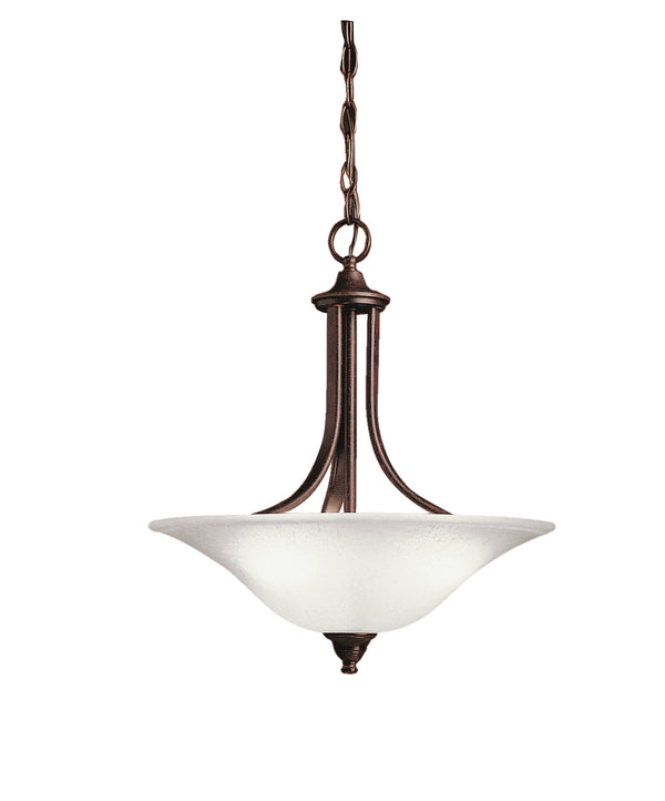 Kichler - 3502TZ - Three Light Pendant/Semi Flush Mount - Dover - Tannery Bronze from Lighting & Bulbs Unlimited in Charlotte, NC