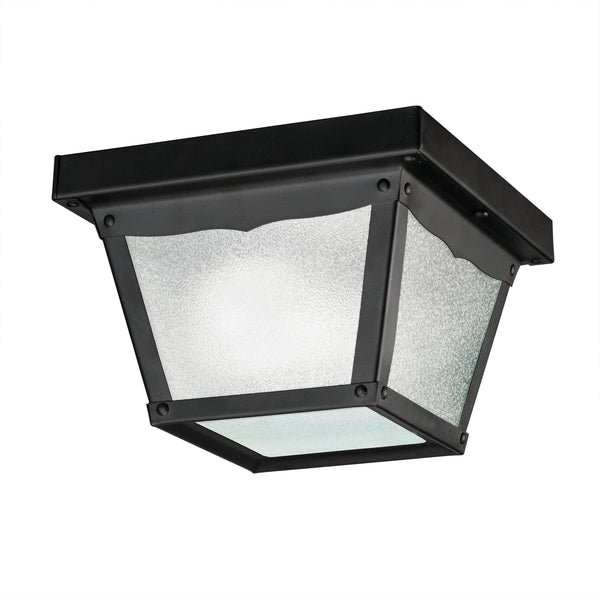 Kichler - 365BK - One Light Outdoor Ceiling Mount - Outdoor Miscellaneous - Black from Lighting & Bulbs Unlimited in Charlotte, NC