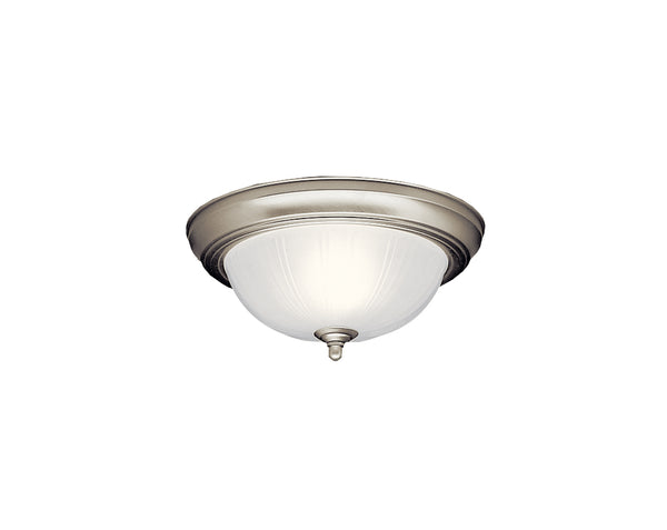 Kichler - 8653NI - Two Light Flush Mount - No Family - Brushed Nickel from Lighting & Bulbs Unlimited in Charlotte, NC