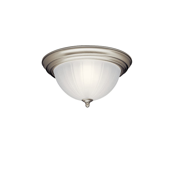 Kichler - 8654NI - Two Light Flush Mount - No Family - Brushed Nickel from Lighting & Bulbs Unlimited in Charlotte, NC