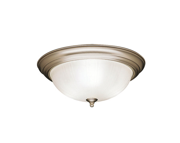 Kichler - 8655NI - Three Light Flush Mount - No Family - Brushed Nickel from Lighting & Bulbs Unlimited in Charlotte, NC
