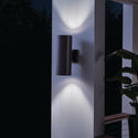 Two Light Outdoor Wall Mount from the No Family Collection in Architectural Bronze Finish by Kichler