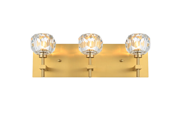 Elegant Lighting - 3509W18G - Three Light Wall Sconce - Graham - Gold And Clear from Lighting & Bulbs Unlimited in Charlotte, NC