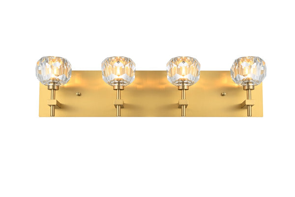 Elegant Lighting - 3509W25G - Four Light Wall Sconce - Graham - Gold And Clear from Lighting & Bulbs Unlimited in Charlotte, NC
