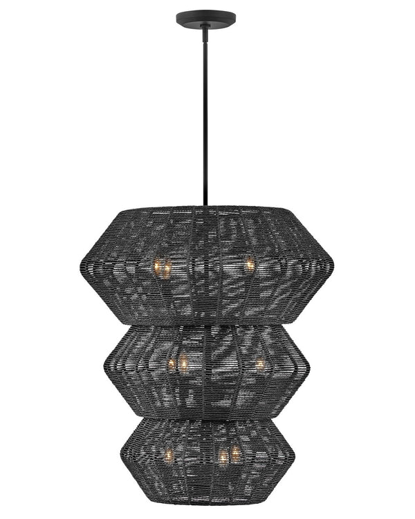 Hinkley - 40388BLK - LED Chandelier - Luca - Black from Lighting & Bulbs Unlimited in Charlotte, NC