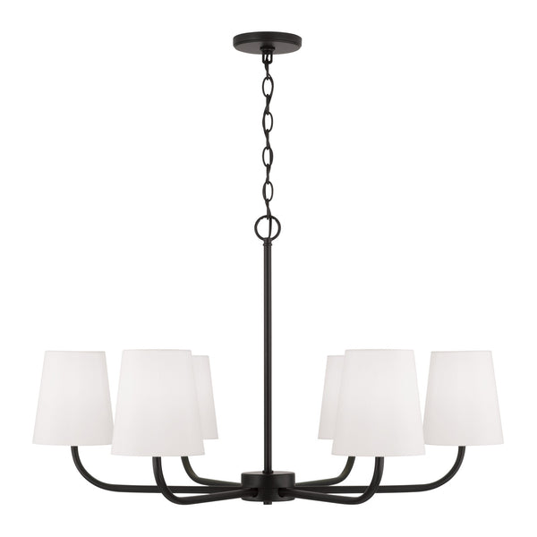 Capital Lighting - 449462MB-706 - Six Light Chandelier - Brody - Matte Black from Lighting & Bulbs Unlimited in Charlotte, NC