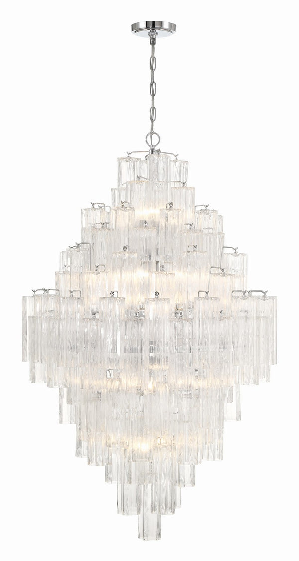 Crystorama - ADD-319-CH-CL - 20 Light Chandelier - Addis - Polished Chrome from Lighting & Bulbs Unlimited in Charlotte, NC