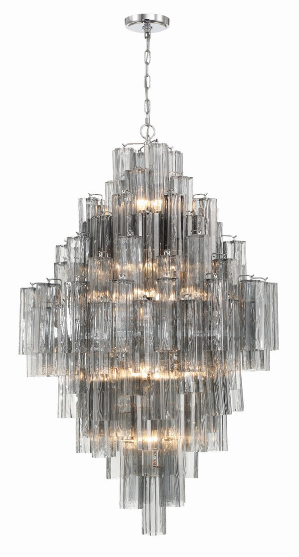 Crystorama - ADD-319-CH-SM - 20 Light Chandelier - Addis - Polished Chrome from Lighting & Bulbs Unlimited in Charlotte, NC