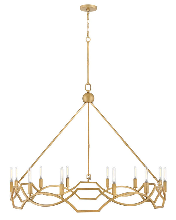 Hinkley - 45786DA - LED Chandelier - Leona - Distressed Brass from Lighting & Bulbs Unlimited in Charlotte, NC