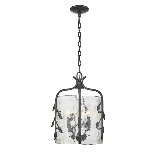 Golden - 3160-3P NB-HWG - Three Light Pendant - Calla - Natural Black from Lighting & Bulbs Unlimited in Charlotte, NC