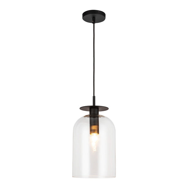 Alora - PD515408MBCL - One Light Pendant - Sylvia - Matte Black/Clear Glass from Lighting & Bulbs Unlimited in Charlotte, NC