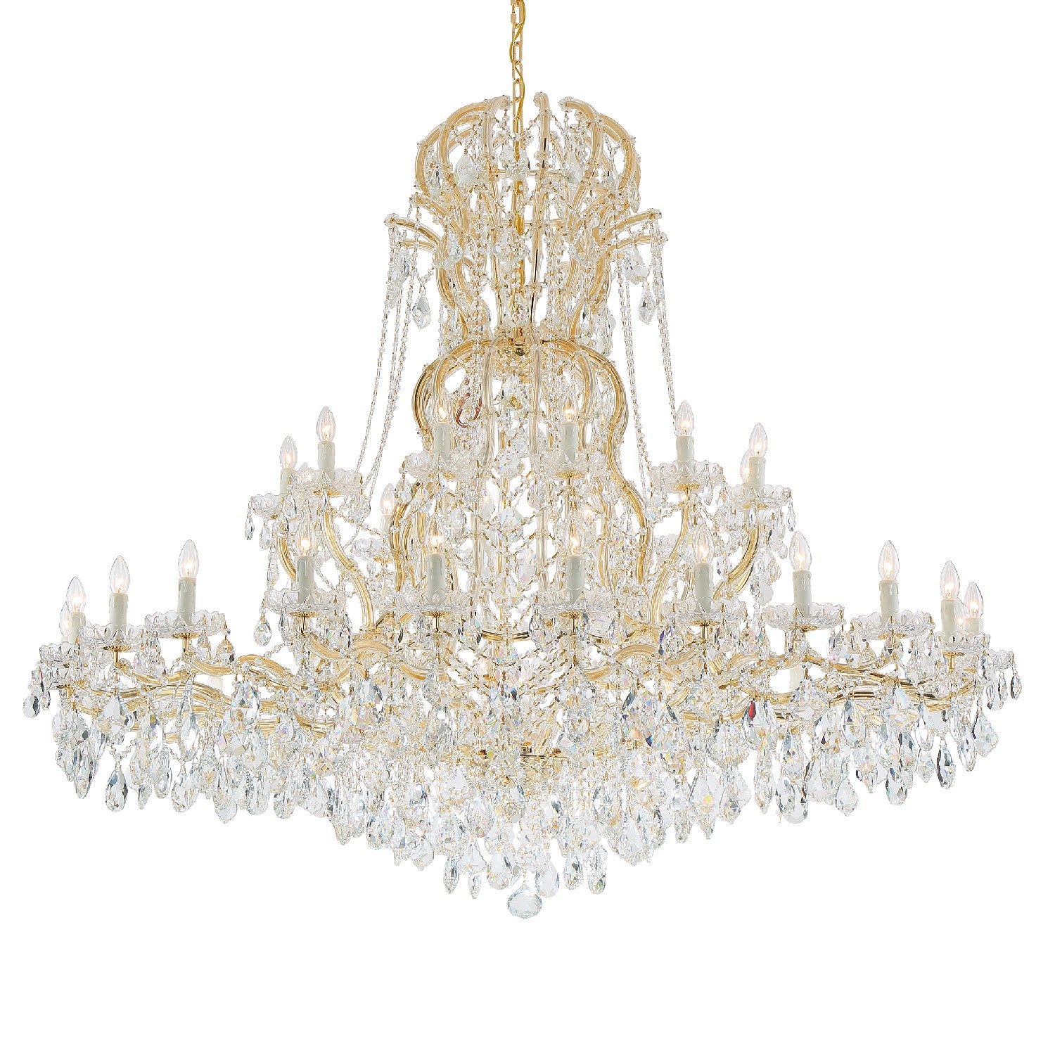 Crystorama - 4460-GD-CL-MWP - 37 Light Chandelier - Maria Theresa - Gold from Lighting & Bulbs Unlimited in Charlotte, NC