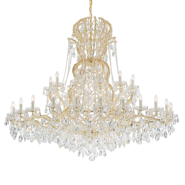 Crystorama - 4460-GD-CL-MWP - 37 Light Chandelier - Maria Theresa - Gold from Lighting & Bulbs Unlimited in Charlotte, NC