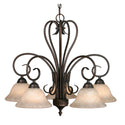 Golden - 8606-D5 RBZ-TEA - Five Light Chandelier - Homestead RBZ - Rubbed Bronze from Lighting & Bulbs Unlimited in Charlotte, NC
